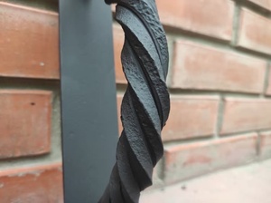 Poignée de portail en fer forgé résistant à la rouille, finition peinte à la main, style asiatique, design tête de cheval, installation facile - Product Image 6