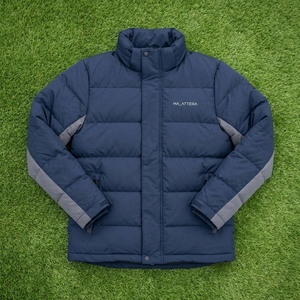 <b>Men</b> Padded Winter <b>Jacket</b> High Collar Quilted Color Block Outdoor Warm Zip Up Coat <b>Reflective</b> Sleeve Panel OEM ODM - Product Image 6