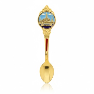 Cuillères Souvenirs en Métal Émaillé Plaqué Argent avec Impression Numérique et Logo Personnalisé – Cadeaux de Voyage à Collectionner - Product Image 6