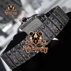 Reloj de Lujo con Diamantes Moissanite VVS en Plata 925, Completamente Adornado, para Fiestas y Uso Diario, Disponible en Grandes Cantidades - Product Image 2