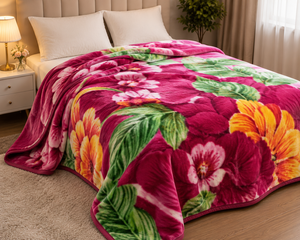 100% Polyester Knitted Raschel Mink Blanket Super Soft Heavy GSM Warm All-Season Modern Customizable Bed & Home Use - Product Image 2