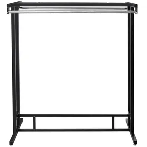 Handmade Heavy Duty Steel Clothes <b>Rack</b> with Premium Powder Coated Finish and Custom LogoSingle Tier Iron <b>Storage</b> Basket <b>Wall</b> - Product Image 3