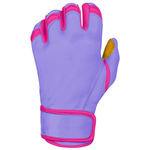 Gants de frappeur de baseball en cuir à manchette courte, ajustement confortable et respirant pour les sports de frappe LBBSC-0013 - Product Image 4