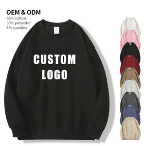 Factory Cheap Oversize <b>Men's</b> Round Neck Sweaters Printing Embroidery <b>Men</b> <b>Pullover</b> Sweatshirts - Product Image 1
