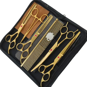 Hair Cutting <b>Scissor</b> Set With Safety Round Tip For <b>Dog</b> Grooming <b>Scissor</b> Pet Set Cutting durable Cleaning Pet Grooming <b>Scissor</b> - Product Image 4