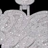 Chaîne de corps naturelle Luxira Jewels en argent tibétain plaqué or avec moissanite, style hip-hop unisexe, pour soirée, à contenu organique