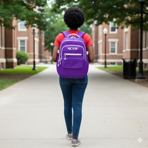 NCNW Sorority <b>Backpack</b> Stylish Bookbag Durable Cordura Daypack Large Capacity Rucksack Casual Travel Pack <b>For</b> <b>Women</b> - Product Image 4