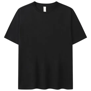Custom Logo High Quality Heavy Weight <b>Boxy</b> Fit 100% Cotton Drop Shoulder Solid Plain Oversized <b>T</b> <b>Shirts</b> for Men - Product Image 2