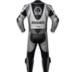 ชุดแข่งรถจักรยานยนต์แบบชิ้นเดียว Jack Miller MotoCP Rucati ระดับมืออาชีพ พร้อมเกราะป้องกัน CE ระดับ 2 แบบจั๊มสูท/ชุดแข่ง - Product Image 2