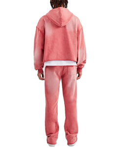 Chándal de hombre cómodo de algodón y poliéster con efecto lavado a la piedra, forro polar vintage, antibacteriano, de alta calidad - Product Image 5