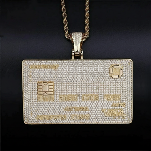จี้เพชรแท้ 14K ทองสองสี งานสั่งทำ เครื่องประดับฮิปฮอป จี้และชาร์มเครื่องประดับชั้นดี รับรองโดย GIA - Product Image 2