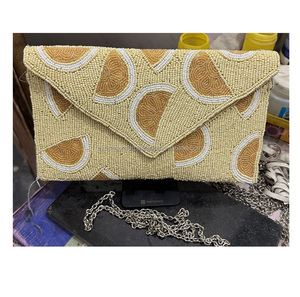 Indian Bohemian Style Handmade Beaded Women's <b>Messenger</b> Clutch Hand <b>Bags</b> Elegant Boho Style Evening Shopping Party Shoulder <b>Bags</b> - Product Image 2