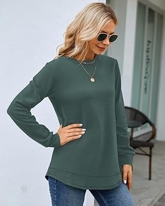 Sweat-shirt pour femme en tricot imprimé avec strass, 100% coton respirant, design streetwear élégant - Product Image 6