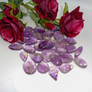 Cabujones de Amatista Chevron Natural Pulidos a Mano, Gema Púrpura del Amor, para Joyería Religiosa Feng Shui, Anillos, Colgantes y Pendientes - Product Image 3