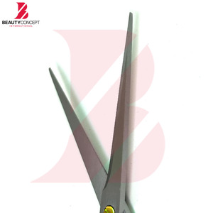 Ciseaux de barbier professionnels en plastique bicolore rouge et noir élégants pour hommes et femmes, vente en gros, pour salon de coiffure - Product Image 6