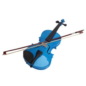 Nuovo Set Violino Acustico 4/4 con Custodia Blu Scuro e Arco con Resina - Product Image 2