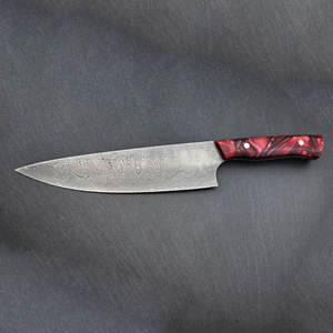 Couteau de chef en acier Damas de haute qualité, couteau de cuisine fait main, outil de cuisson professionnel, lame durable, poignée confortable pour les chefs - Product Image 2