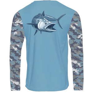 Chemise de pêche personnalisée pour l'extérieur, légère, respirante, à séchage rapide, avec impression par sublimation couleur intégrale - Product Image 6