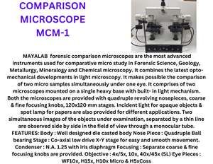 Microscopio de Comparación para Análisis Forense y de Laboratorio – Microscopio Científico de Comparación de Doble Visión - Product Image 3