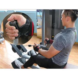 Protectores de empuñadura de cuero para levantamiento de pesas, levantamiento de pesas, culturismo, ejercicio, entrenamiento, cómoda almohadilla de agarre de goma - Product Image 5