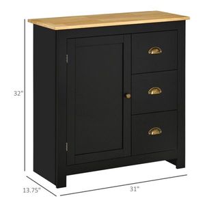 Black Kitchen Storage Cabinet - Product Image 3