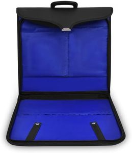 Étui pour tablier de Maître Maçon Bleu - Personnalisé en similicuir noir MM, WM, Provincial - Product Image 6
