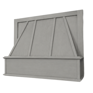 Cache-hotte décoratif en bois fait main, en bois massif, pour hotte de cuisine, idéal pour un design moderne et rustique. - Product Image 1