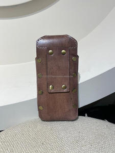 ซองหนังใส่โทรศัพท์ตามสั่งแบบใหม่เคสโทรศัพท์หนังแท้แบบตะวันตกฝาครอบโทรศัพท์มือถือแบบตะวันตกสลักกระเป๋าสตางค์เข็มขัดคาวบอยหนังสำหรับผู้ชาย - Product Image 5