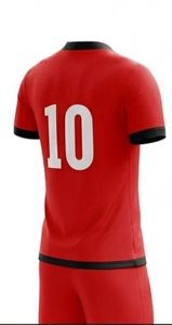 ชุดเสื้อฟุตบอลแบบกำหนดเอง แขนสั้น ยูนิเซ็กซ์ พิมพ์ชื่อทีมและหมายเลข 10 ด้วยเทคนิคฮีททรานเฟอร์ ด้านหน้าระบายความชื้น แห้งเร็ว 100% - Product Image 5