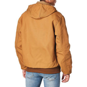 Sudadera con capucha y cremallera para hombre, lisa, de forro polar, estilo minimalista, informal - Product Image 4