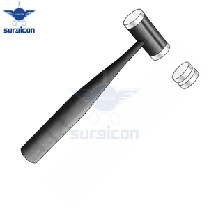 Deux capuchons en nylon remplaçables, poids 7 oz avec tête de 4 oz, ensemble de composants de remplacement pour marteau chirurgical, capuchons en nylon remplaçables - Product Image 4