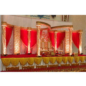 Inspiring Indian Mandap Wedding Decoration Best Crystal Mandap Decor for Indian Wedding South Asian Wedding Decor Crystal Mandap - Product Image 1