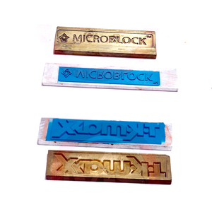 Matrices de Estampado en Caliente de Latón Grabadas por CNC Personalizadas para Cuero, Papel, Cajas de Regalo, Grabado de Logotipos en Relieve, Fabricación de Logotipos en Goma - Product Image 2