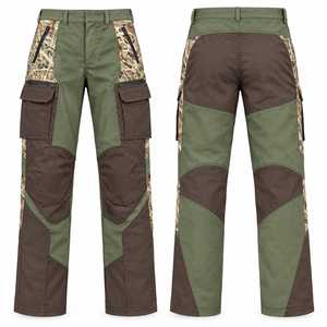 Pantalones Sin Mangas MEGAMAPLE para Hombre, Casuales, de Caza, de Tejido Softshell, Transpirables, de Poliéster y Nailon, con Estampado de Camuflaje Otoñal y Logotipo Frontal - Product Image 1