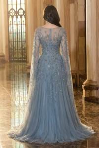 Robe de soirée sirène dos nu personnalisée OEM, faite à la main, ornée de perles, longue, pour commandes en gros – Vente directe usine - Product Image 4