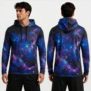 Orange <b>Black</b> Abstract Wave <b>Long</b> <b>Sleeve</b> Sublimation Hoodie Shirt Durable Lightweight Moisture Wicking <b>Gym</b> Wear Shirts - Product Image 4