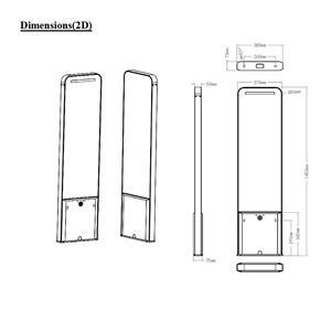 비용 효율적인 <span class=keywords><strong>RFID</strong></span> 도난 방지 시스템, UHF <span class=keywords><strong>RFID</strong></span> EAS 보안 시스템, <span class=keywords><strong>RFID</strong></span> 포털 UHF, 도서관용 <span class=keywords><strong>RFID</strong></span> 게이트 리더 - Product Image 3