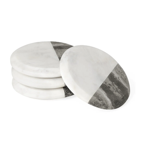 Juego de Posavasos de Mármol de Lujo, Ecológicos, Duraderos, Lavables, de Piedra Natural para Uso Doméstico - Product Image 5