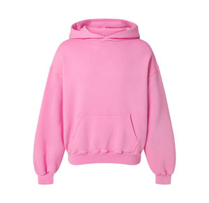 Sudadera con Capucha para Hombre, Color Sólido, Corte Holgado, Estilo Casual para Otoño, 100% Algodón Felpa, Manga Larga, Diseño con Bolsillos - Product Image 4