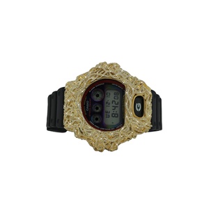Montres de luxe uniques serties de diamants Moissanite, style demi-trône et pièces intemporelles, boîtier rond artistique pour mariage - Product Image 2