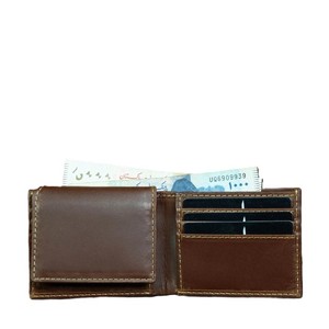 Genuine <b>Leather</b> Men Bifold Wallet Vintage Slim Card Holder Cash <b>Purse</b> With Coin Pocket ID Window Multi Slots <b>Small</b> Male Clutches - Product Image 3