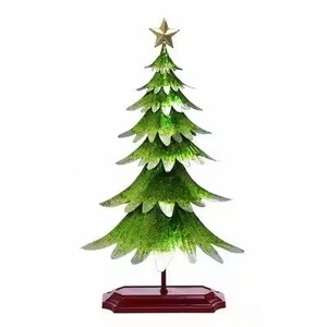 Luxury Metal <b>Christmas</b> <b>Tree</b> Ornament Premium Festive Accent for Winter Home Styling - Product Image 5