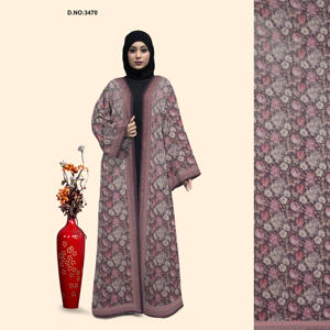 Abaya longue légère en lin et mousseline très demandée pour l'été, idéale pour les tenues islamiques, le travail et les occasions décontractées, disponible à l'exportation - Product Image 4