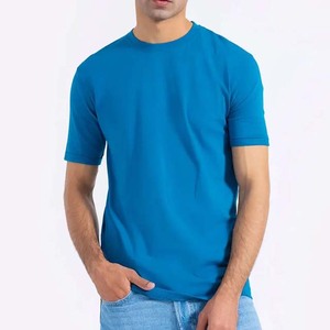 T-shirts pour hommes surdimensionnés en coton uni, personnalisables OEM, manches courtes, col rond, style décontracté sport d'été, grandes tailles - Product Image 5