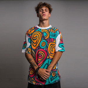 Men's Slim Fit Printed T-Shirts Regular Fit Eco-Friendly 100% Cotton <b>Polyester</b> Printed Tee Shirt Men Summer Printed <b>TShirt</b> Men - Product Image 4