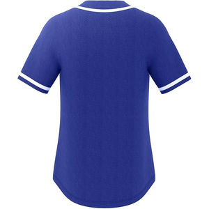 Maillot de baseball bleu roi classique, vierge, en maille polyester à séchage rapide, pour les matchs de ligue et les tenues décontractées - Product Image 2