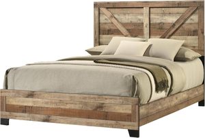 Kings Brand Biloxi Cadre de lit à plateforme en bois massif pour un sommeil confortable Meubles de construction durables - Product Image 4