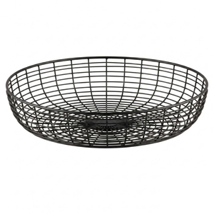Cesta de frutas clásica de metal negro para encimera de cocina, gran capacidad, frutero de metal hueco tallado y almacenamiento de verduras - Product Image 3
