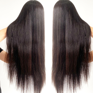 Peluca frontal de encaje completo HD, peluca frontal recta sedosa extensiones de cabello humano virgen vietnamita para mujeres negras - Product Image 4