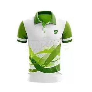 Half Sleeves Breathable Polyester <b>Cricket</b> Uniform with Custom Logo Design OEM Service Available - Product Image 4